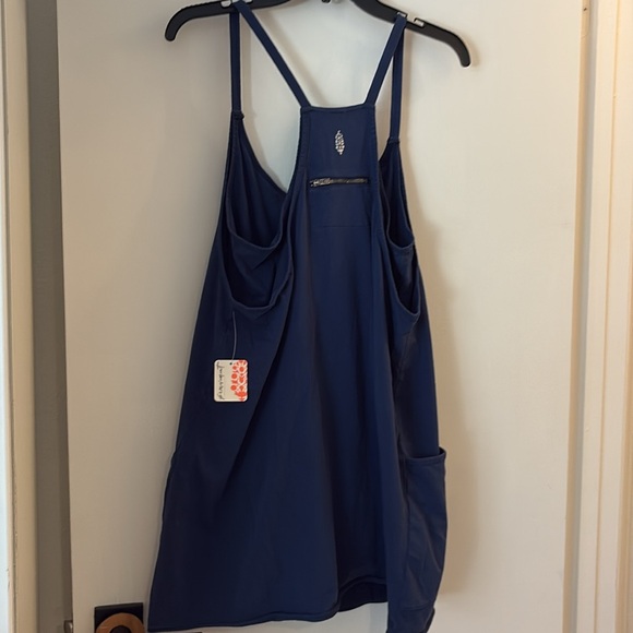 New WITH TAG AUTHENTIC Free People Movement Hot Shot Mini Dress - Navy - Picture 5 of 17